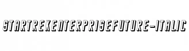 StarTrekEnterpriseFuture-Italic  Descarca Fonturi Gratis