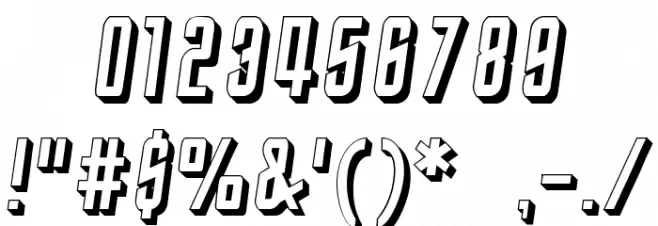 StarTrekEnterpriseFuture-Italic Font OTHER CHARS