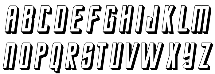 StarTrekEnterpriseFuture-Italic Font LOWERCASE