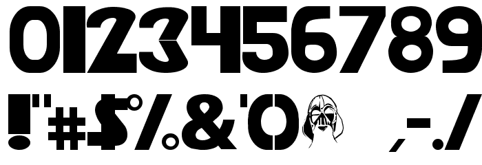 StarVader Font OTHER CHARS