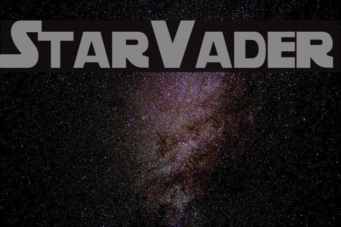 StarVader Font examples