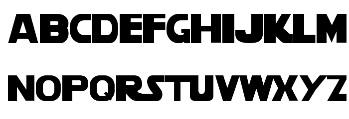 StarVader Font LOWERCASE
