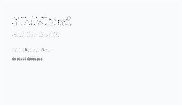 StarWonder Business Card