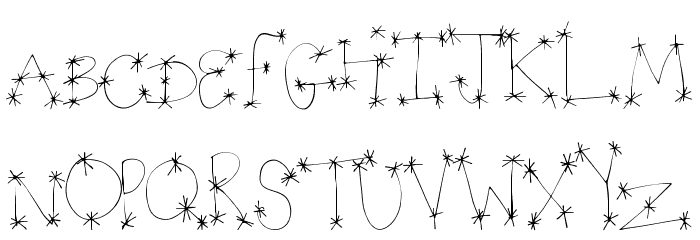 StarWonder Font LOWERCASE
