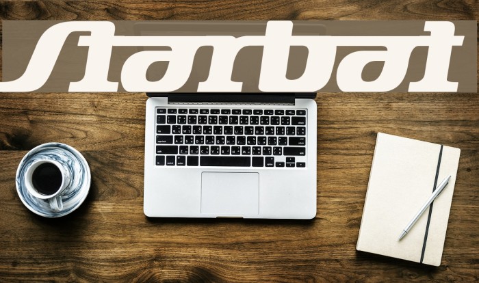 Starbat Font examples