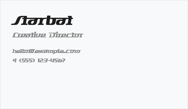 Starbat Business Card