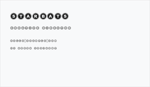 Starbats Business Card