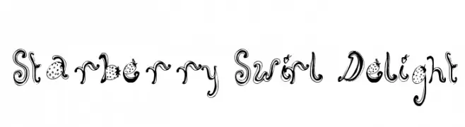 Starberry Swirl Delight  Free Fonts Download