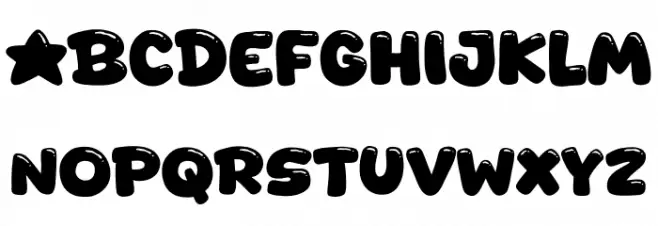 Starbim フォント 大文字