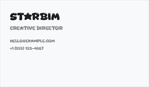 Starbim Business Card