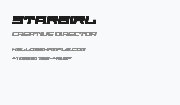 Starbirl Business Card