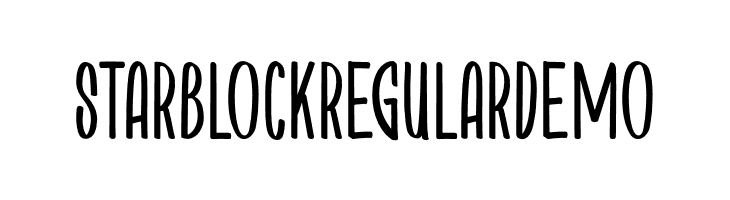 StarblockRegularDemo  Free Fonts Download