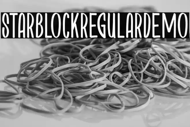 StarblockRegularDemo خط examples