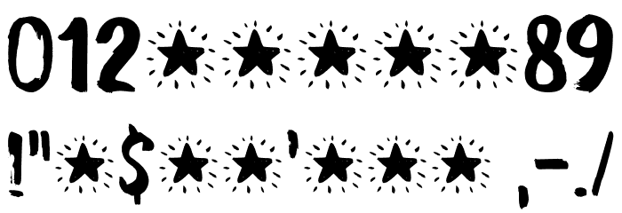 Starboard DEMO Regular Font OTHER CHARS
