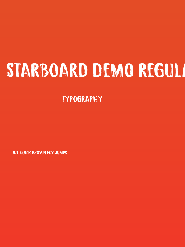 Starboard DEMO Regular Poster