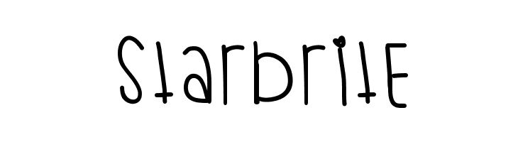 Starbrite  フリーフォントのダウンロード