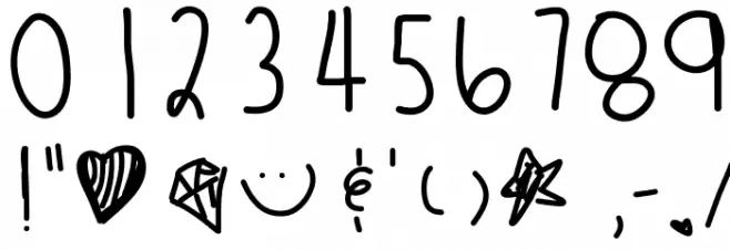 Starbrite Font OTHER CHARS