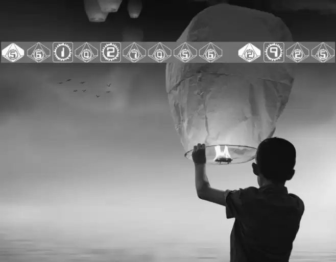 Starburst Pips Font examples