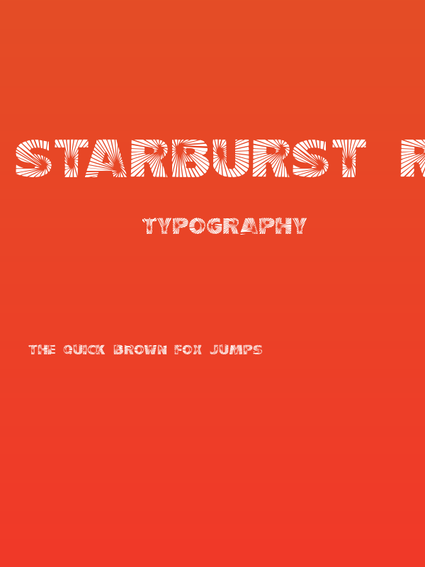 Starburst Regular Poster