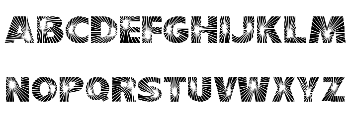 Starburst Regular Font LOWERCASE