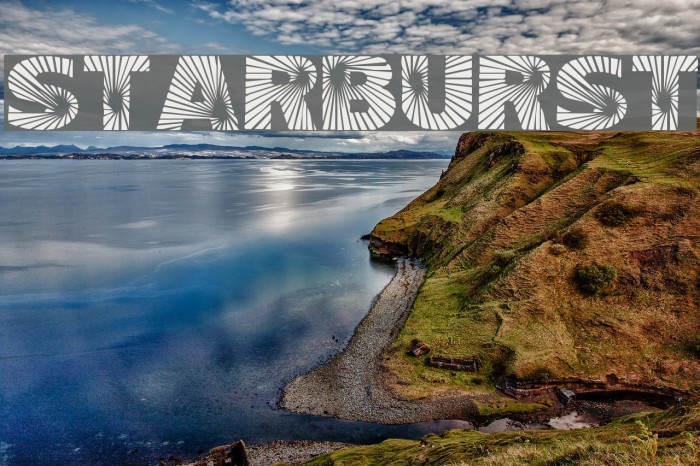 Starburst Font examples