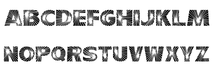 Starburst Font LOWERCASE