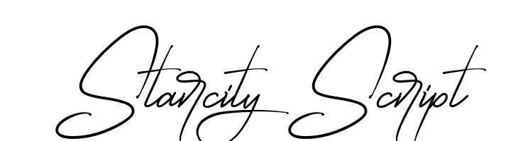 Starcity Script  Free Fonts Download