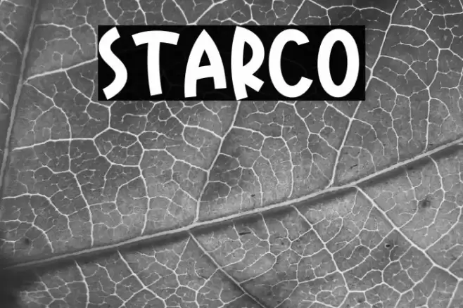 Starco Font examples