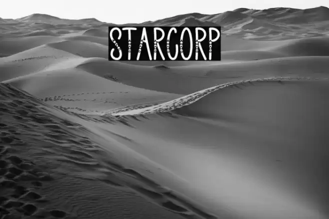 Starcorp Font examples