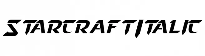 Starcraft Italic  नि: शुल्क फ़ॉन्ट्स डाउनलोड