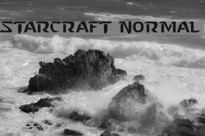 Starcraft Normal フォント examples