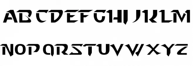 Starcraft Font Litere mari