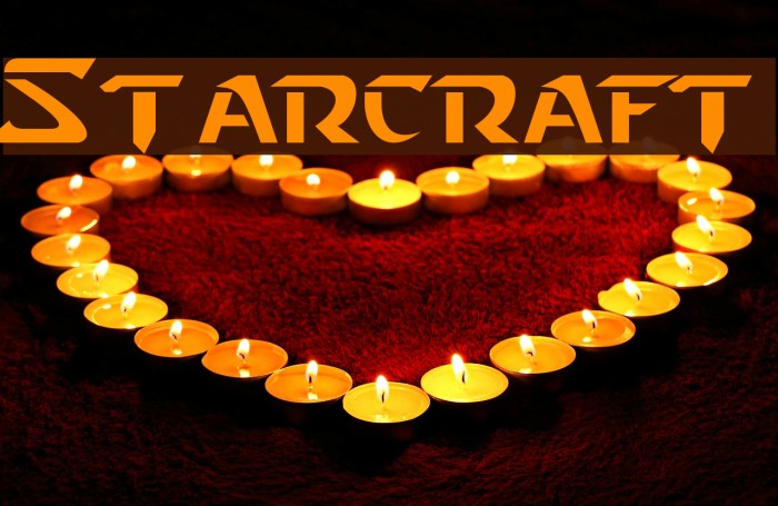 Starcraft Font examples