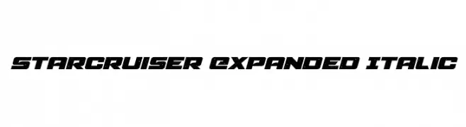 Starcruiser Expanded Italic  Fuentes Gratis Descargar
