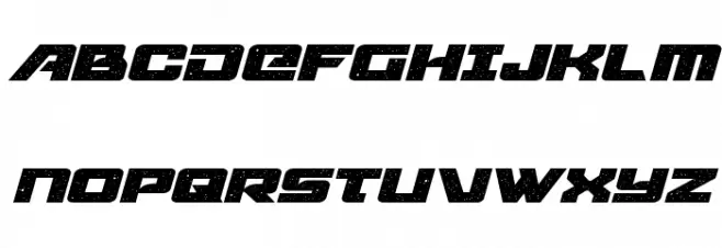 Starcruiser Expanded Italic Schriftart Groß