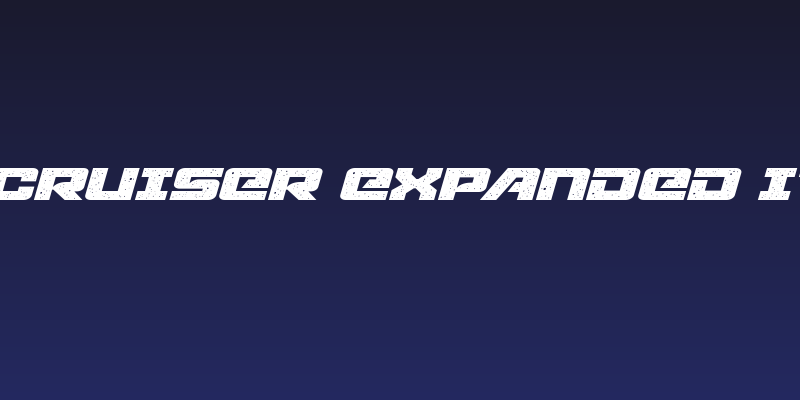 Starcruiser Expanded Italic Social Header