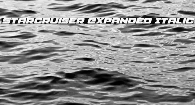 Starcruiser Expanded Italic Font examples