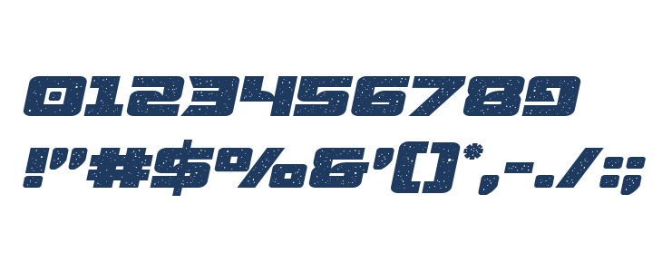 Starcruiser Expanded Semi-Italic Other Characters