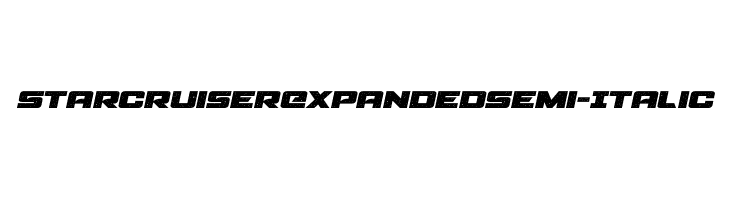 Starcruiser Expanded Semi-Italic  baixar fontes gratis
