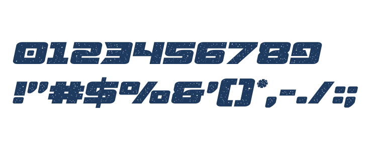 Starcruiser Expanded Semi-Italic Other Characters