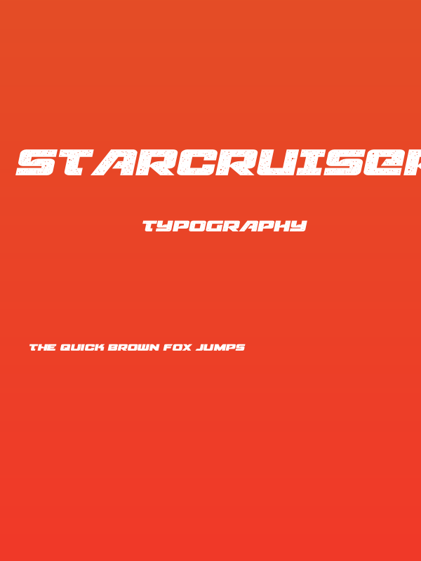 Starcruiser Expanded Semi-Italic Poster
