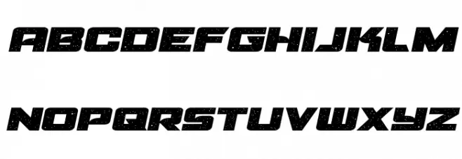 Starcruiser Expanded Semi-Italic Caratteri MINUSCOLO