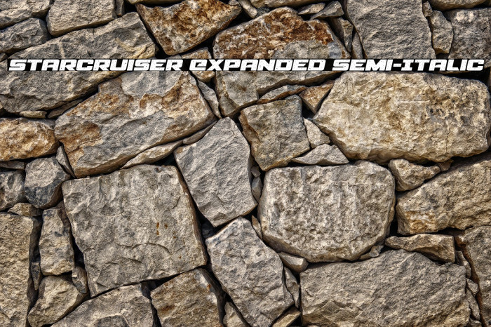 Starcruiser Expanded Semi-Italic Example 1
