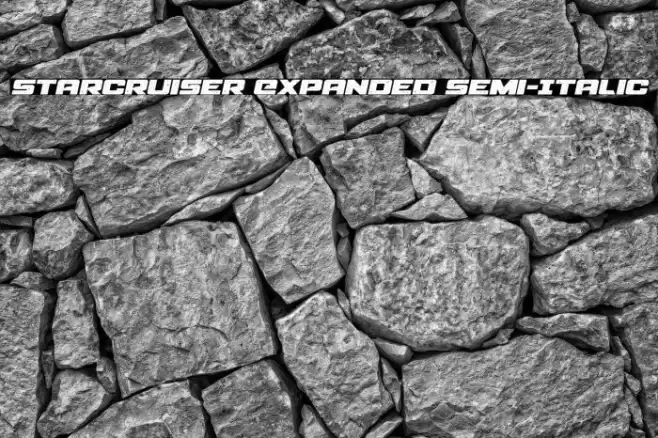 Starcruiser Expanded Semi-Italic Font examples