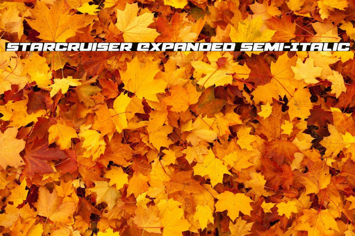 Starcruiser Expanded Semi-Italic Example 3