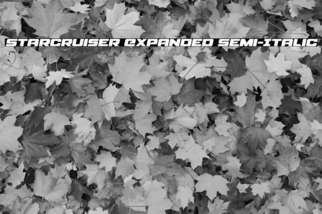 Starcruiser Expanded Semi-Italic Font examples