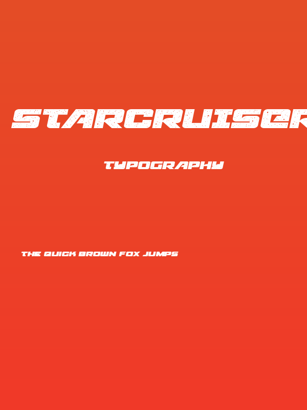 Starcruiser Expanded Semi-Italic Poster