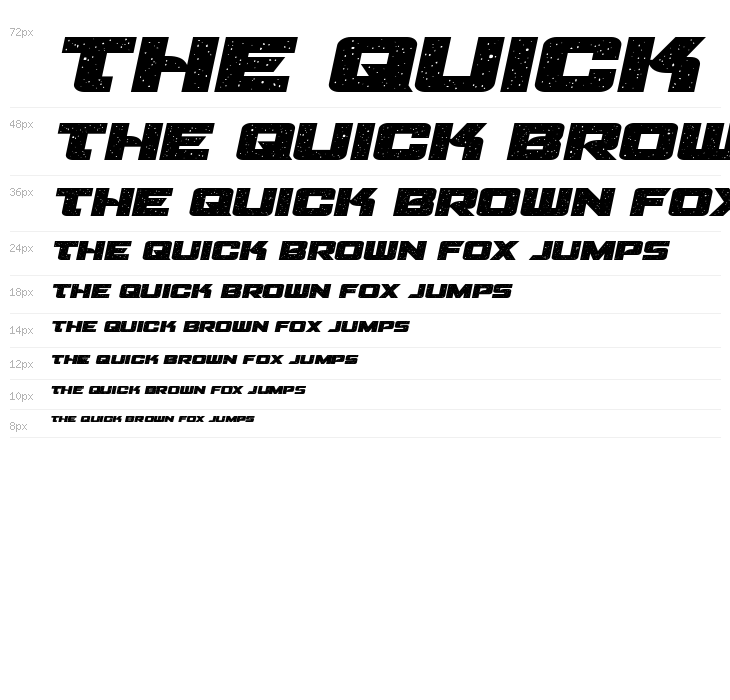 Starcruiser Expanded Semi-Italic Waterfall