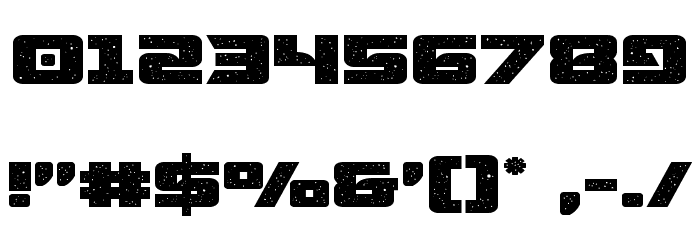 Starcruiser Expanded Font OTHER CHARS