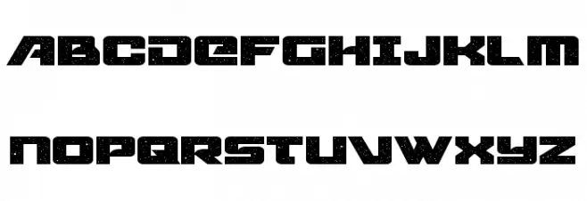 Starcruiser Expanded Schriftart Groß